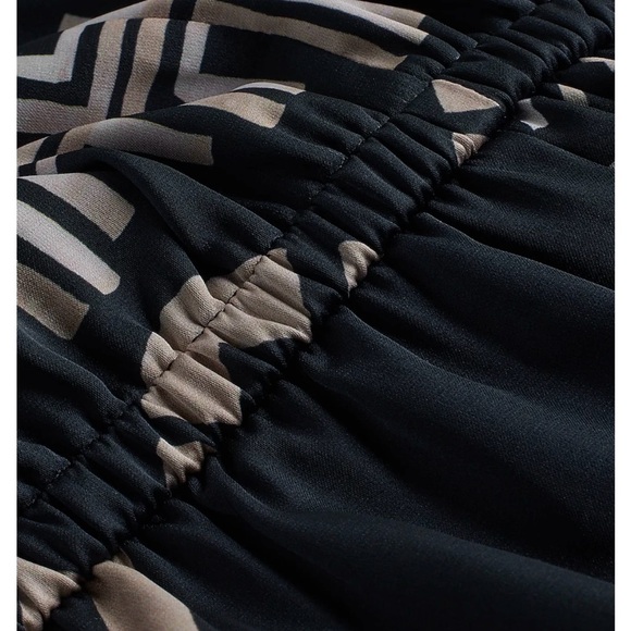 Express Satin Printed Halter Neck O-Ring Maxi Dress size Small - Picture 5 of 9